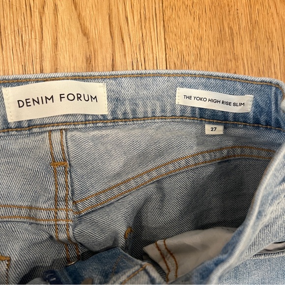 DENIM FORUM | The Yoko High Rise Slim High Waisted Jeans - Picture 9 of 14